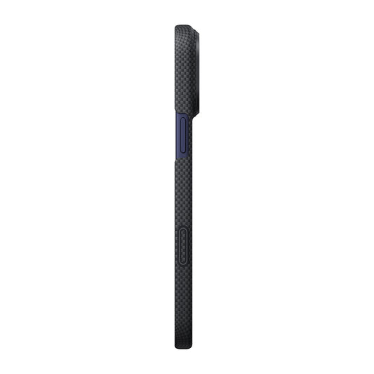 Apple iPhone 17 Pro Kılıf M-safe Şarj Özellikli Lumintex Teknolojili Fosforlu Aramid Fiber Pitaka Tactile Woven Aries Serisi Kapak