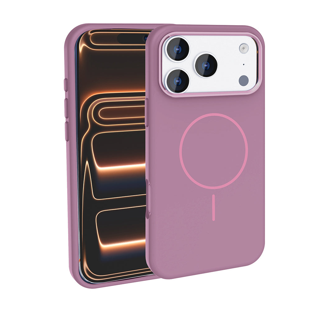 Apple iPhone 17 Pro Kılıf M-Safe Şarj Özellikli Metal Kamera Çerçeveli Zore Edi Silikon Kapak