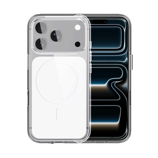 Apple iPhone 17 Pro Kılıf M-safe Şarj Özellikli Şeffaf Tasarımlı Wlons Apel Kapak
