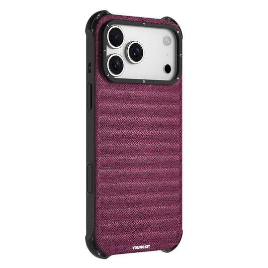 iPhone 17 Pro Kılıf M-safe Şarj Özellikli Youngkit Canvas Serisi Kapak