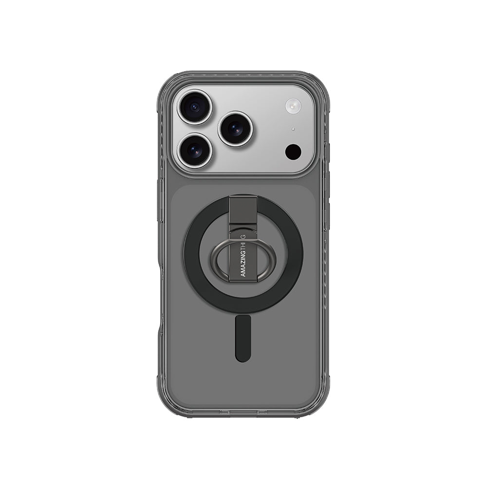 iPhone 17 Pro Kılıf M-safe Şarj Özellikli Yüzük Standlı Amazingthing Titan Pro Serisi Kapak