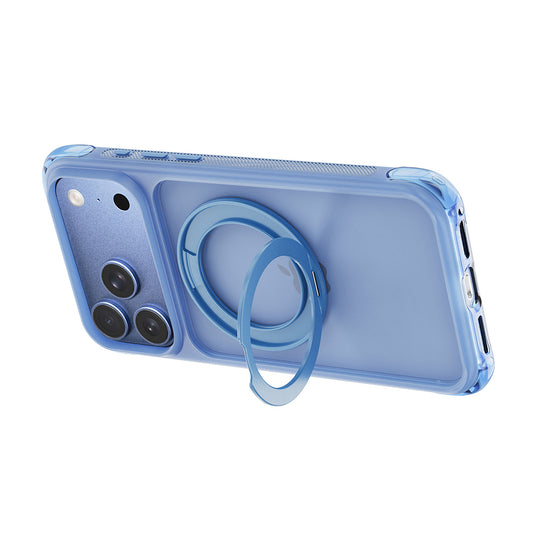 Apple iPhone 17 Pro Kılıf Wiwu AG-203 AeroGuard Ultra Serisi M-safe Şarj Özellikli Airbag Tasarımlı Standlı Kapak
