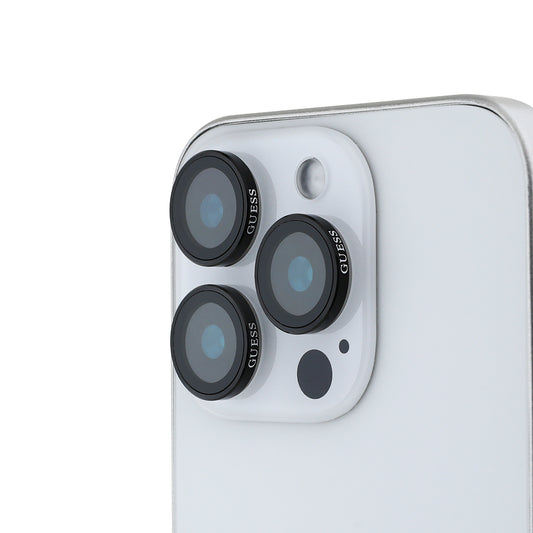 Apple iPhone 17 Pro Max Guess Orjinal Lisanslı Metal Kamera Lens Koruyucu