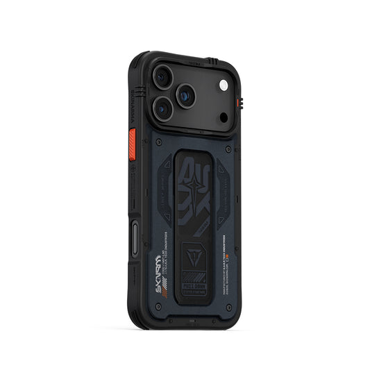 iPhone 17 Pro Max Kılıf Desenli Airbag Tasarımlı Standlı Skinarma Aegis Kapak