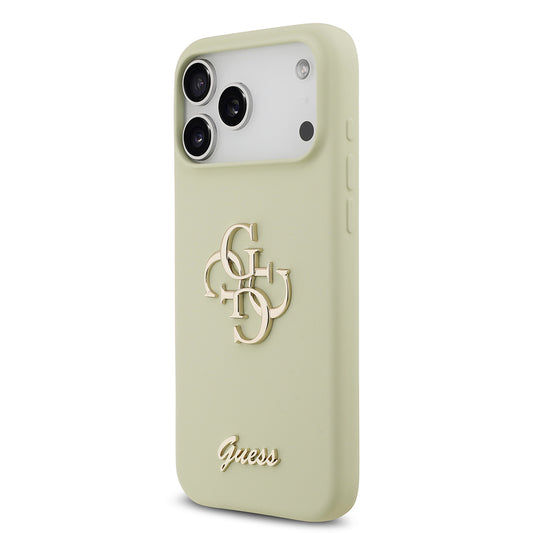 iPhone 17 Pro Max Kılıf Guess Orjinal Lisanslı Grained Yazı Logolu Kapak