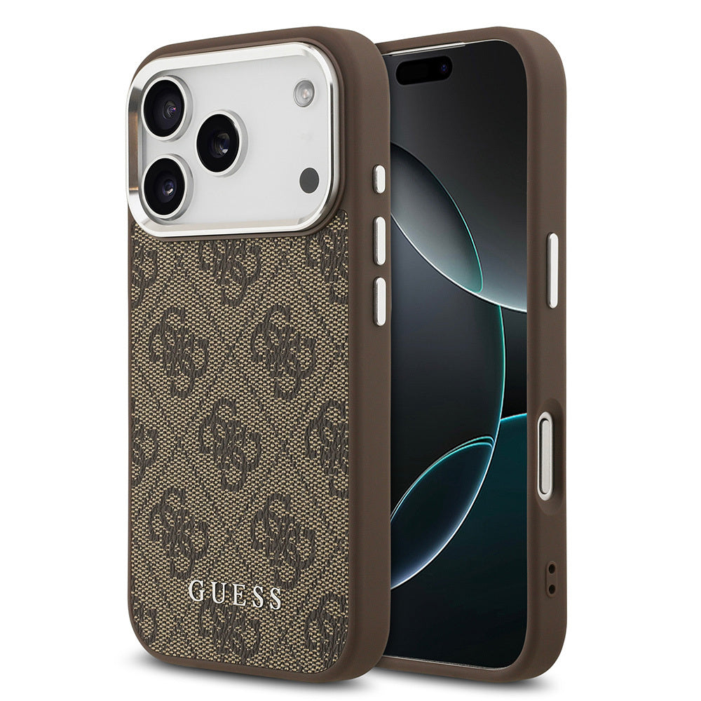 iPhone 17 Pro Max Kılıf Guess Orjinal Lisanslı M-safe Şarj Özellikli 4G Klasik Yazı Logolu Kapak