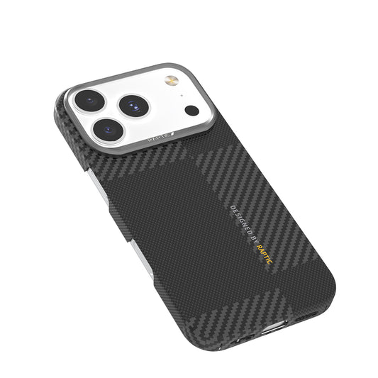 iPhone 17 Pro Max Kılıf M-safe Şarj Özellikli 600D Metal Kamera Çerçeveli Raptic Aramid Fiber Geotik Serisi Kapak