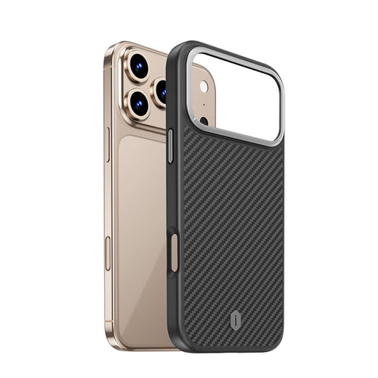 Apple iPhone 17 Pro Max Kılıf M-safe Şarj Özellikli Aramid Fiber Wiwu Defense Ultra Serisi DCC-205 Kapak
