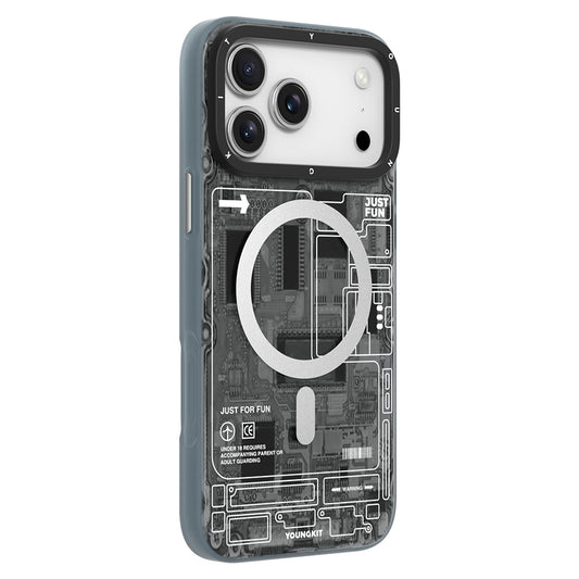 iPhone 17 Pro Max Kılıf M-safe Şarj Özellikli Kamera Denetim Butonlu Youngkit Technology Serisi Kapak