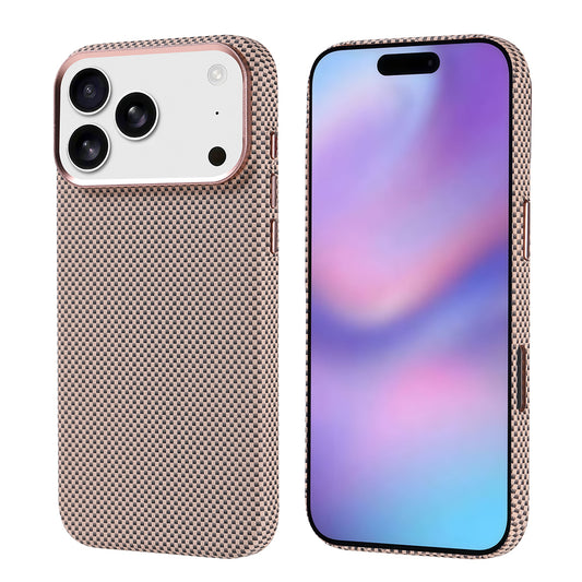 Apple iPhone 17 Pro Max Kılıf M-safe Şarj Özellikli Karbon Fiber Görünümlü Zore Nekst Kapak