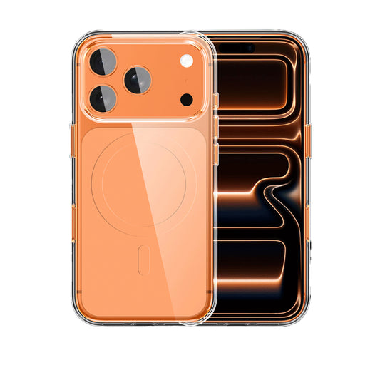 Apple iPhone 17 Pro Max Kılıf M-safe Şarj Özellikli Şeffaf Tasarımlı Wlons Apel Kapak