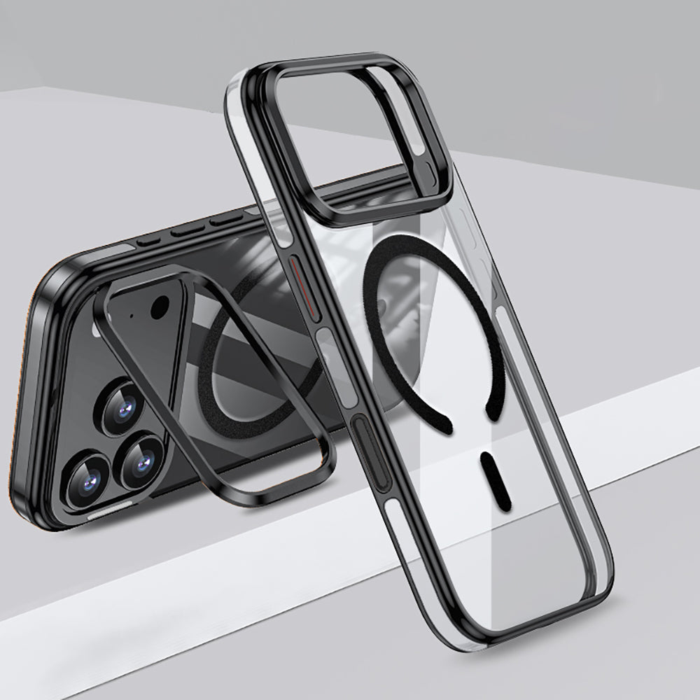 iPhone 17 Pro Max Kılıf M-safe Şarj Özellikli Wlons Standlı Efsane Kapak
