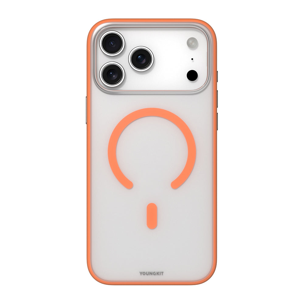 iPhone 17 Pro Max Kılıf M-safe Şarj Özellikli Youngkit Clear Serisi Kapak