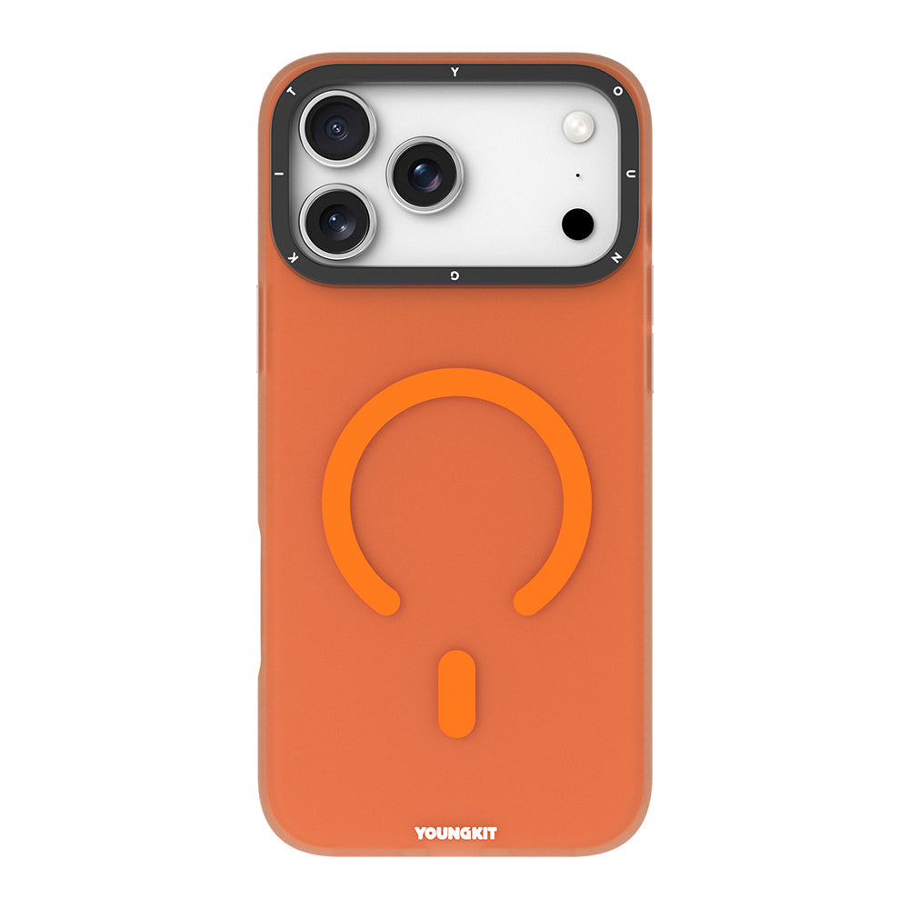 iPhone 17 Pro Max Kılıf M-safe Şarj Özellikli Youngkit Hidden Sand Serisi Kapak