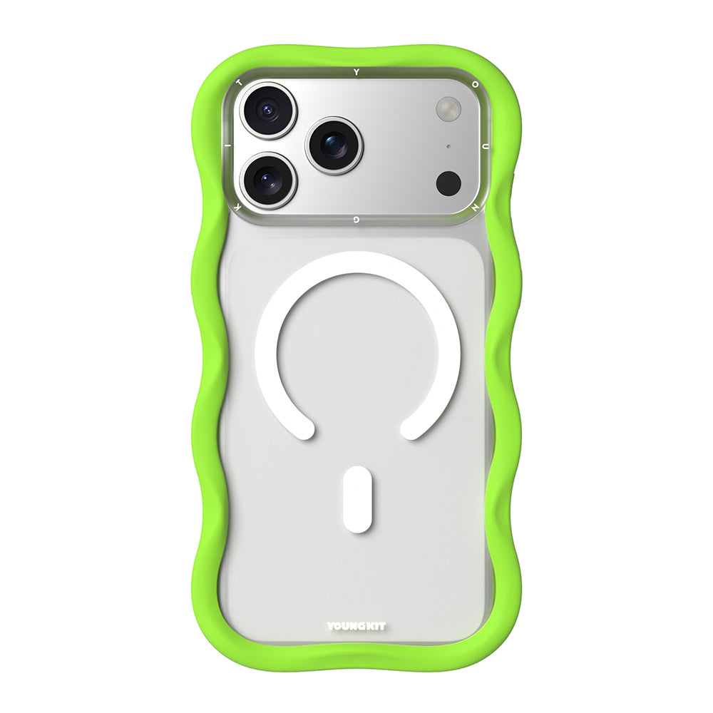 iPhone 17 Pro Max Kılıf M-safe Şarj Özellikli Youngkit Wave Matte Serisi Kapak