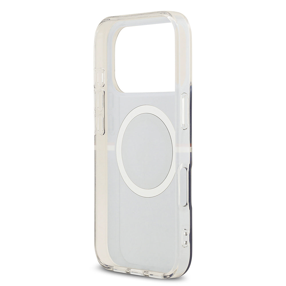 iPhone 17 Pro Max Kılıf U.S. Polo Assn. Orjinal Lisanslı M-safe Şarj Özellikli IML Stripe Logolu Kapak