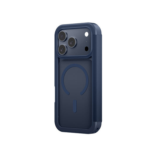 iPhone 17 Pro Max PU Kartlıklı Kapaklı Amazingthing Glamour Foilo Serisi Kılıf