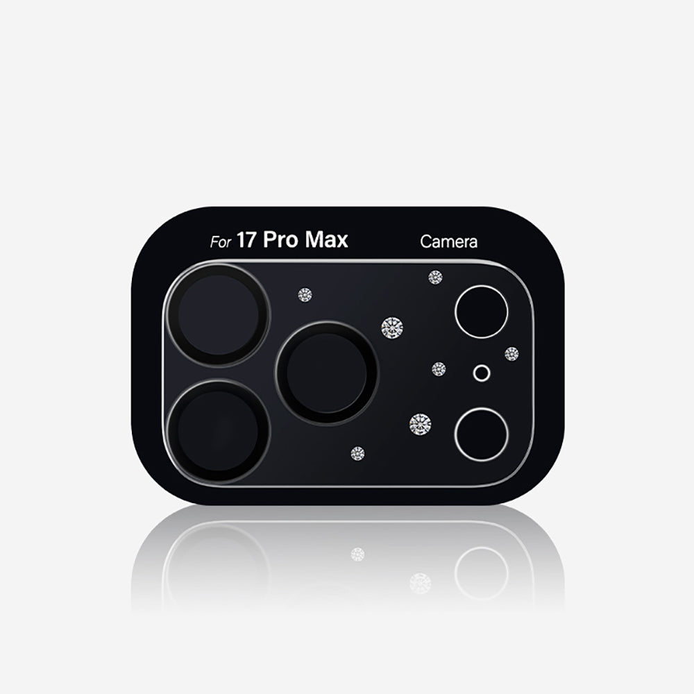 Apple iPhone 17 Pro Pynana Diamond Sky Serisi Taşlı Kamera Lens Koruyucu