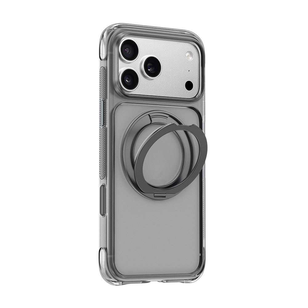 Apple iPhone 18 Pro Kılıf Wiwu AG-203 AeroGuard Ultra Serisi M-safe Şarj Özellikli Airbag Tasarımlı Standlı Kapak