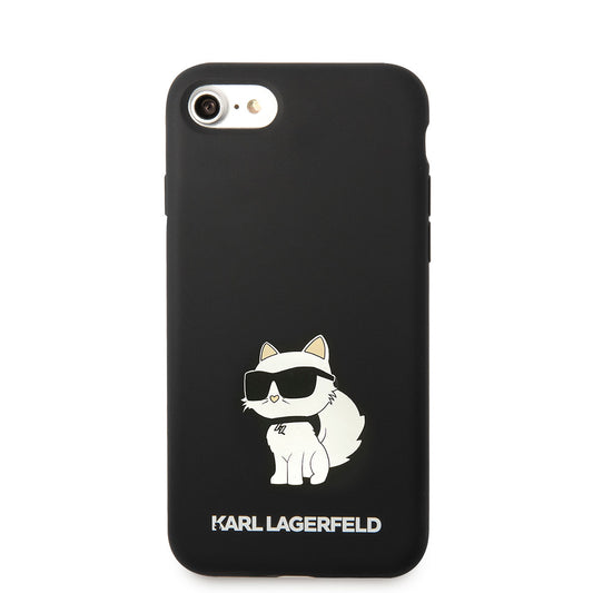 iPhone SE 2022 Kılıf Karl Lagerfeld Silikon Choupette Dizayn Kapak