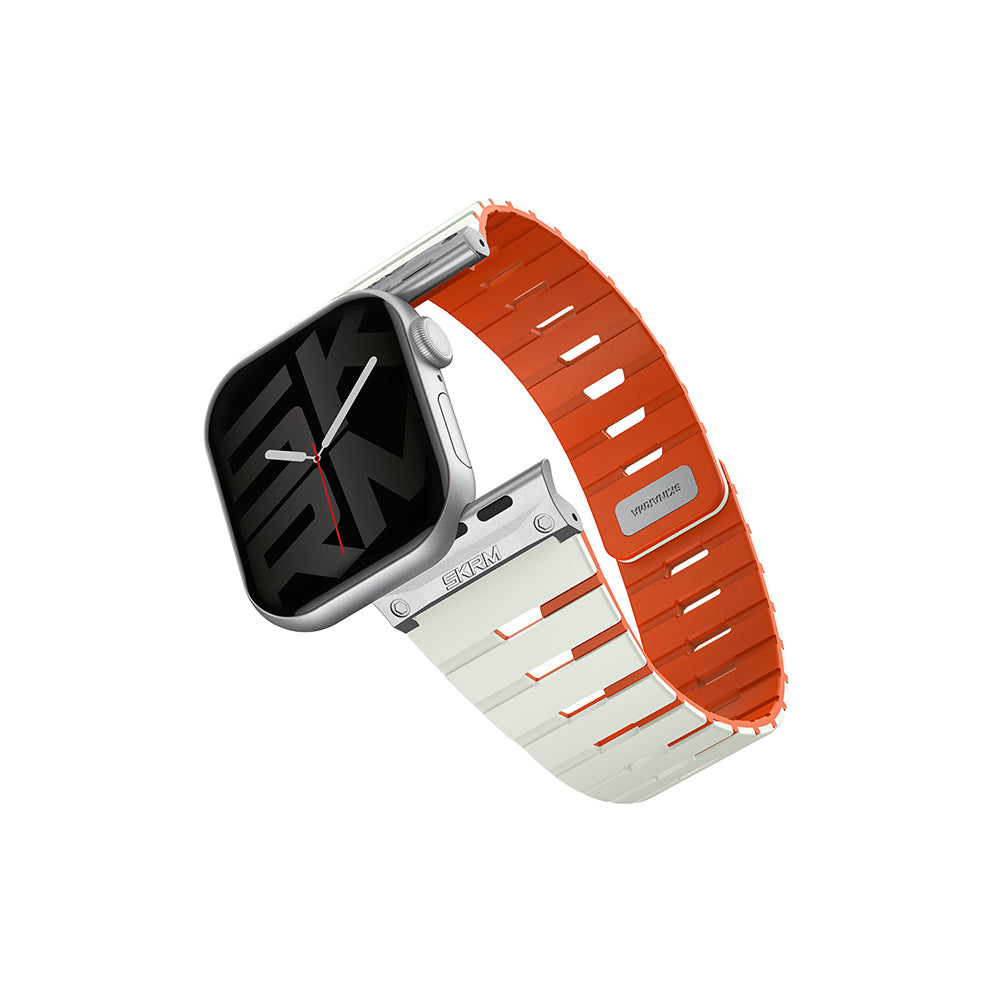 Watch 10 42mm Skinarma Gemini Serisi TPU Magnetik Silikon Kordon