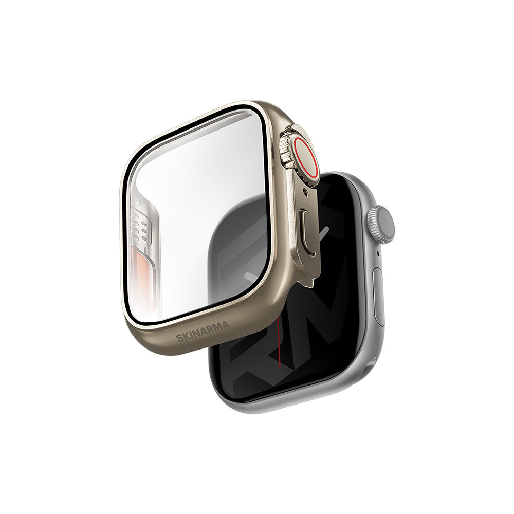 Watch 10 46mm Skinarma Gado Pro Dijital Taç Korumalı Kasa ve Ekran Koruyucu