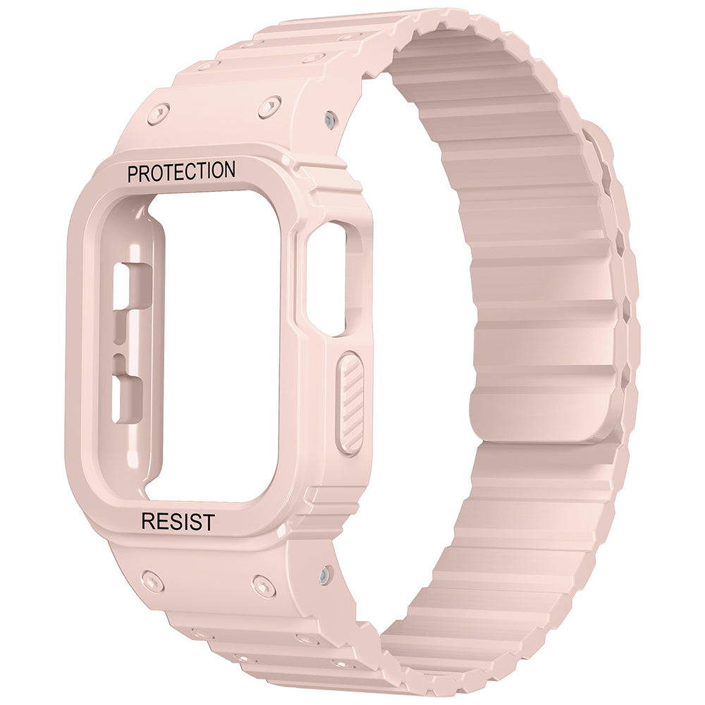 Apple Watch 10 46mm Zore KRD-142 Airbag Tasarımlı Kasa Koruyuculu Silikon Kordon