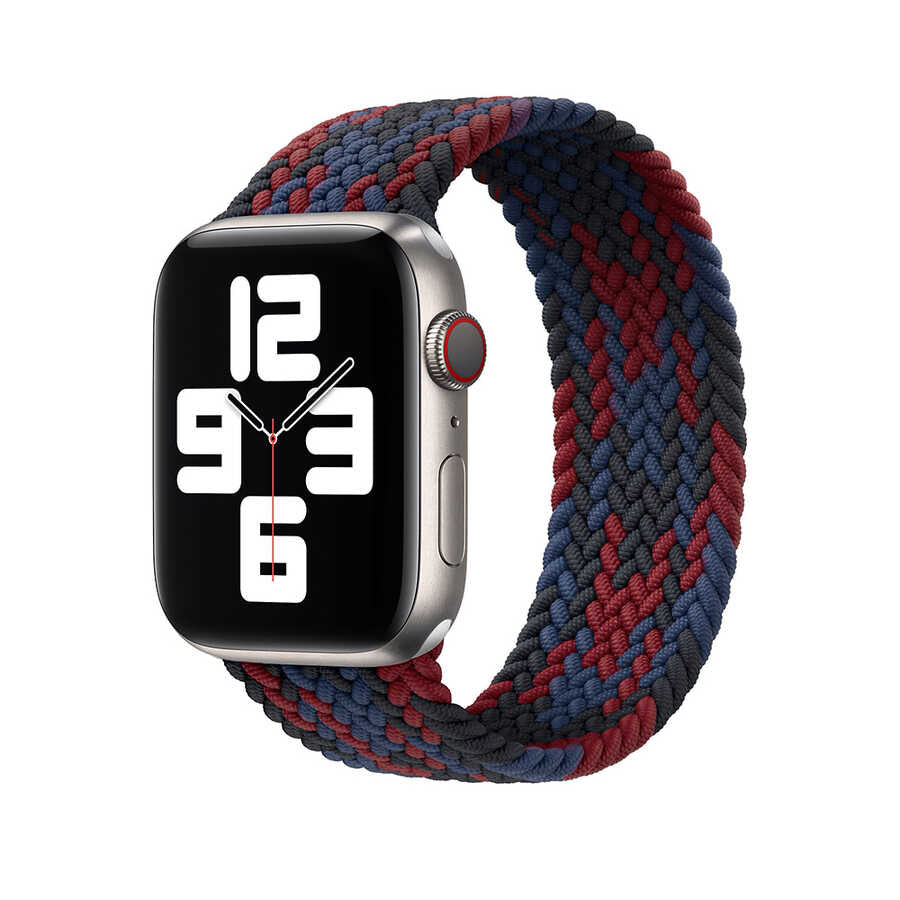 Watch 40mm Wiwu Braided Solo Loop Contrast Color Small Kordon