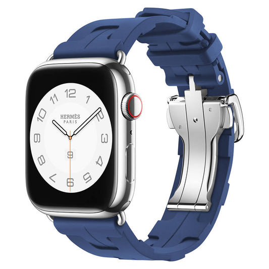 Apple Watch 42mm Spor Görünümlü Zore KRD-94 Silikon Kordon