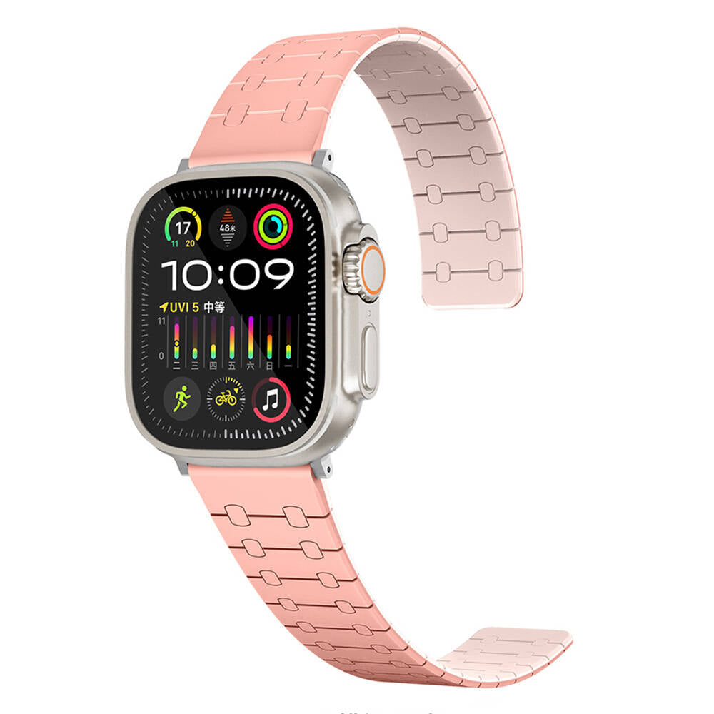 Apple Watch 42mm Zore KRD-111 Çizgili Desenli Silikon Kordon