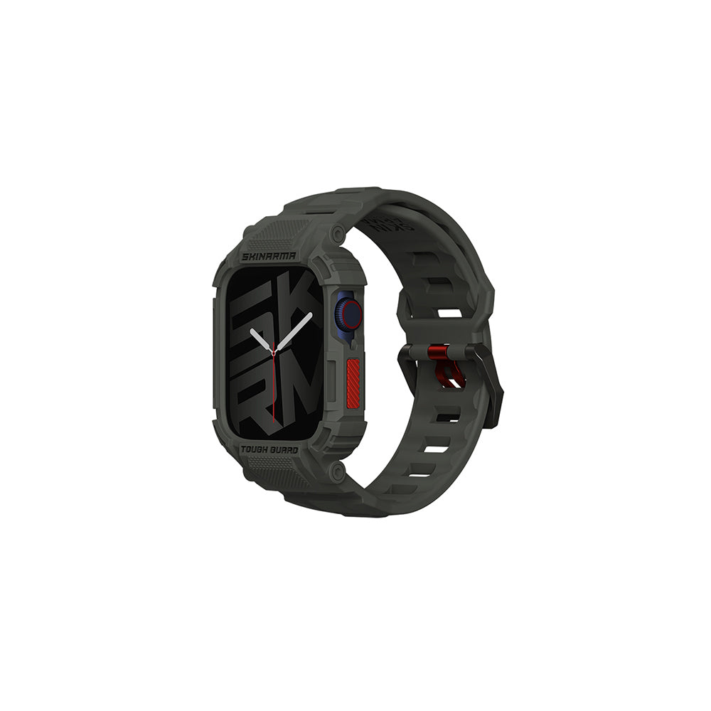 Watch 44 mm Skinarma Mecha 2in1 TPU Kasa Koruyucu + Silikon Kordon