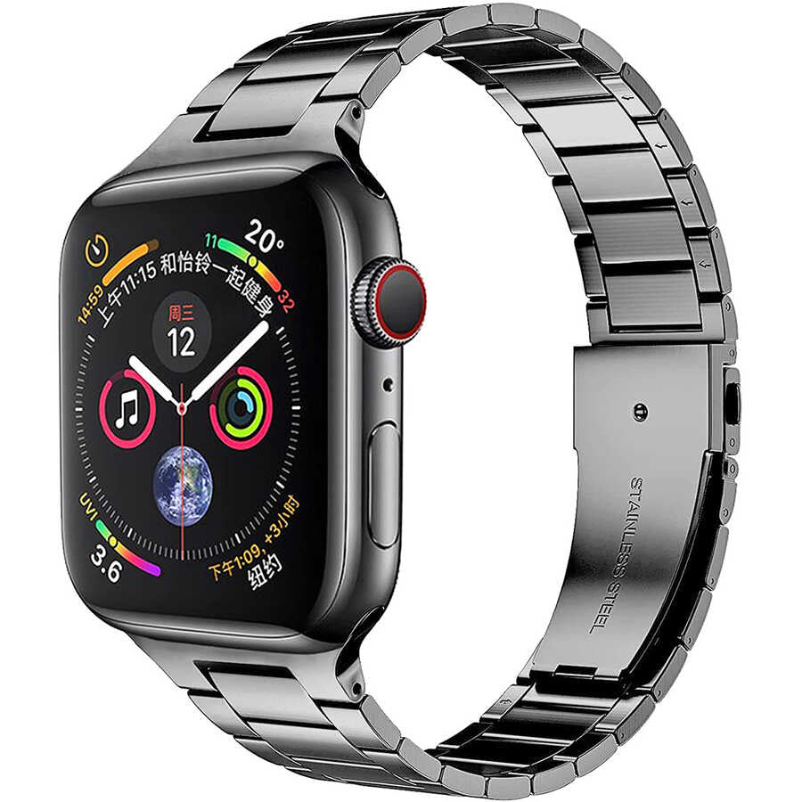 Watch 44mm Wiwu Ultra Thin Steel Belt Three Beads Metal Kordon