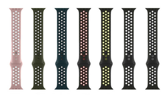 Watch Ultra 49mm Kordon Wiwu Dual Color Sport Band Silikon Strap Kayış