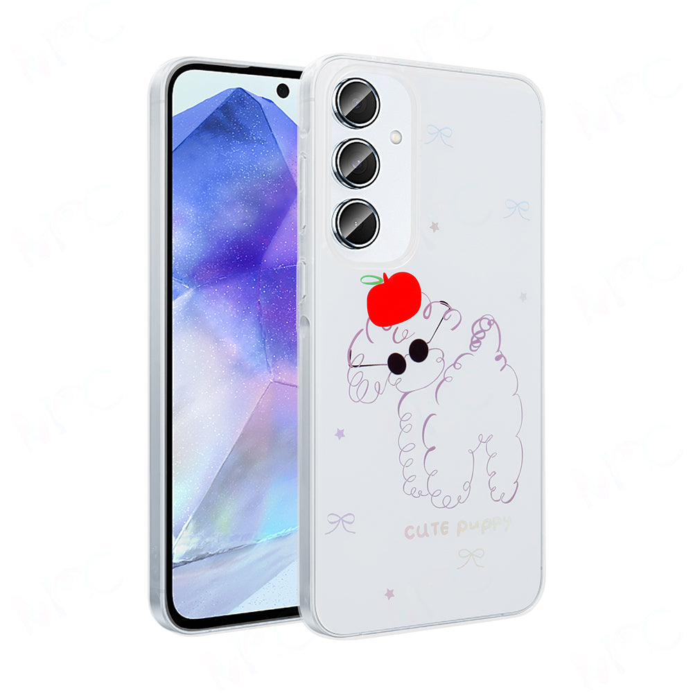 Galaxy A16 Kılıf Şeffaf Figürlü Zore Folk Sert Kapak