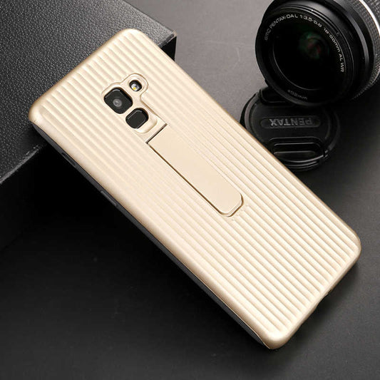 Galaxy A8 2018 Kılıf Zore Wave Standlı Mıknatıslı Kapak
