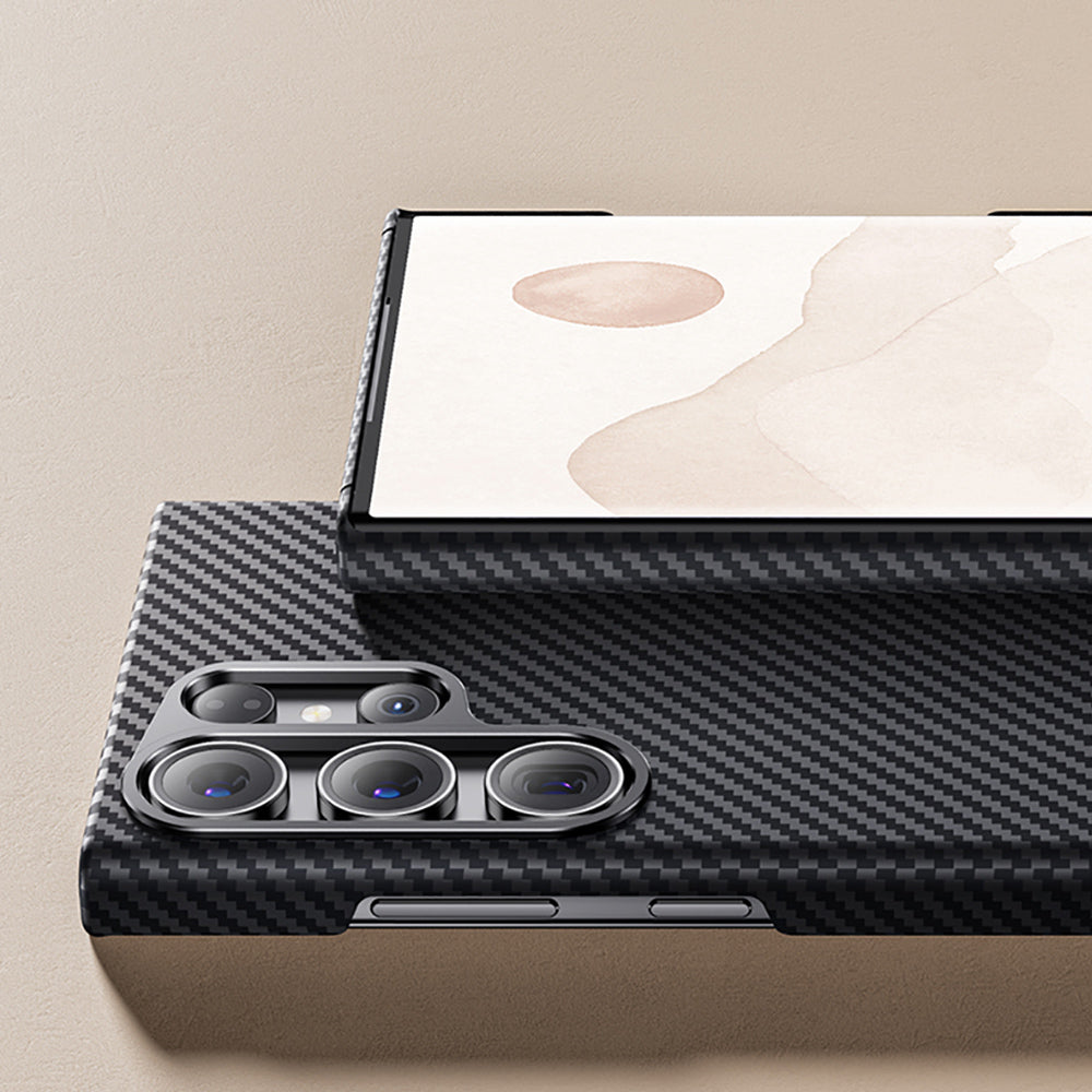 Galaxy S23 Plus Kılıf Benks M-safe Şarj Özellikli Magnetik ArmorAir 600D Kevlar Fiber Kapak
