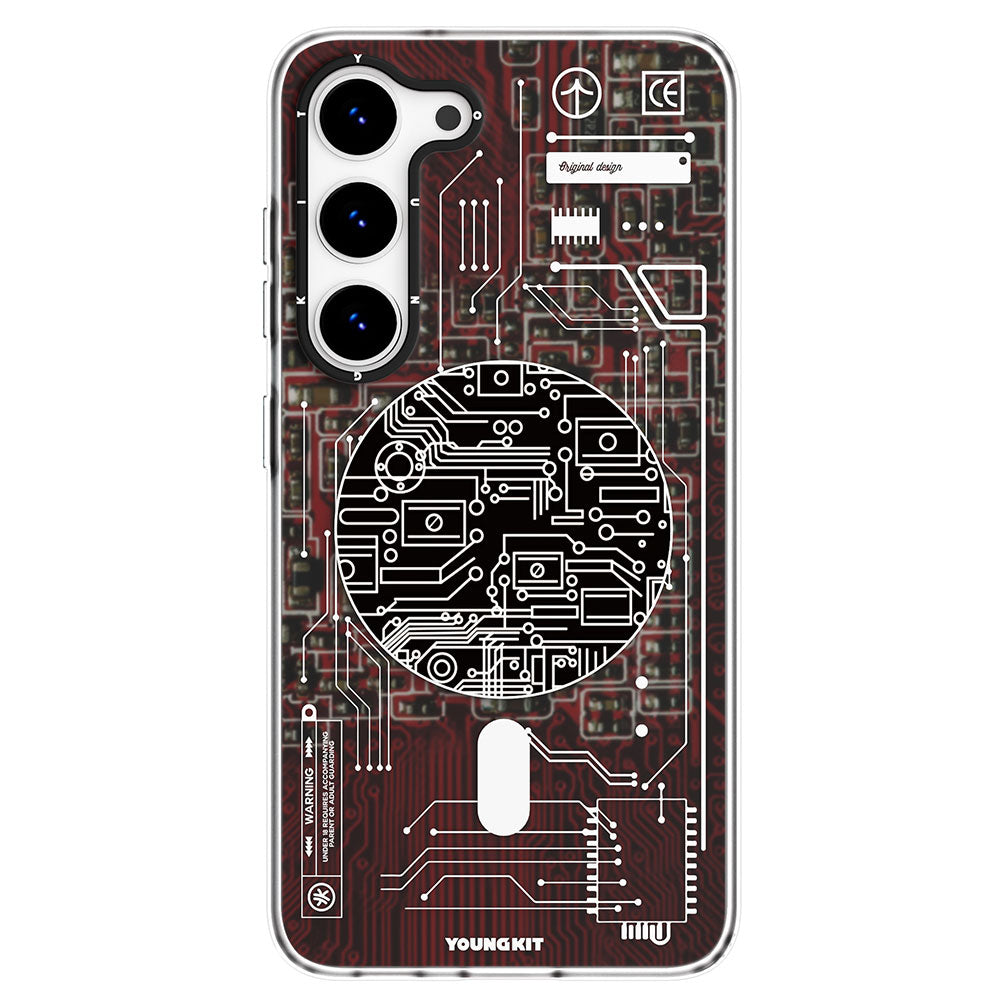 Galaxy S23 Plus Kılıf M-safe Şarj Özellikli YoungKit Technology Serisi Kapak