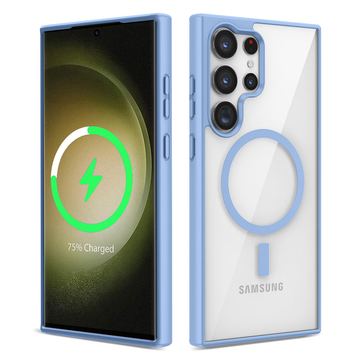 Galaxy S23 Ultra Kılıf M-safe Wireless Şarj Özellikli Silikon Zore Ege Kapak