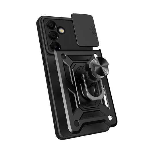 Galaxy S25 FE Kılıf Magnetik Standlı Kamera Korumalı Zore Sürgülü Vega Kapak