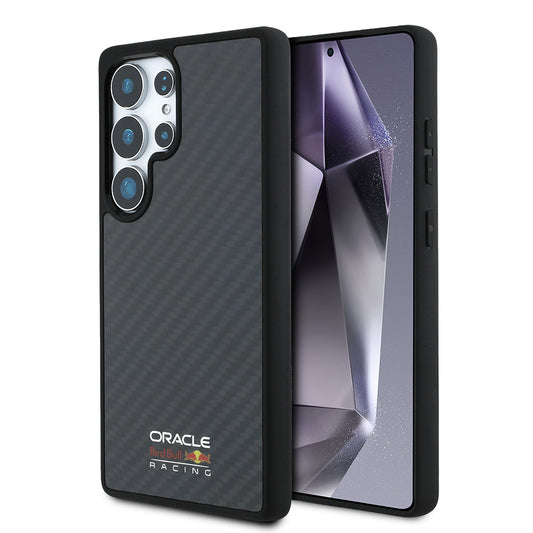 Galaxy S25 Ultra Kılıf Redbull Orjinal Lisanslı M-safe Şarj Özellikli Karbon Fiber Tasarımlı Parlayan Logolu Kapak