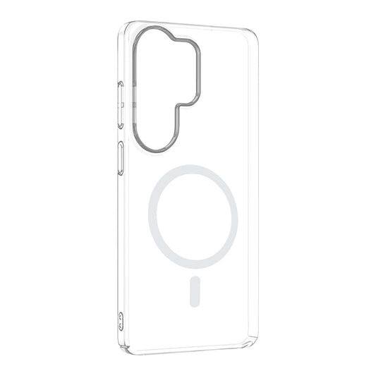 Galaxy S26 Ultra Kamera Korumalı M-Safe Şarj Özellikli Şeffaf Zore London Sert PC Kapak