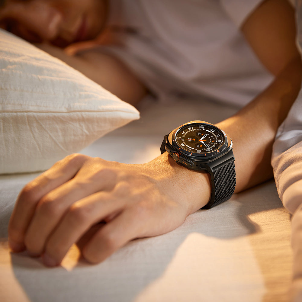 Galaxy Watch Ultra 47mm Karbon Fiber Pitaka Modern Serisi Black-Grey Twill Kordon