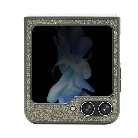 Galaxy Z Flip 5 Kılıf Guess Orjinal Lisanslı Yazı Logolu Glitter Flakes Kapak