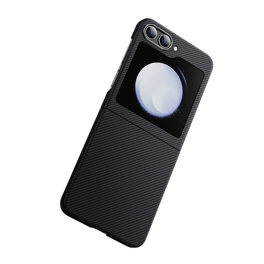 Galaxy Z Flip 5 Kılıf Karbon Fiber Benks Essential ArmorAir 600D Kevlar Kapak