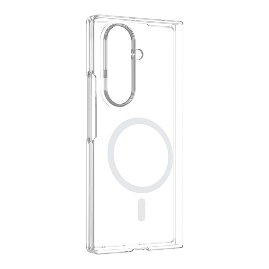 Galaxy Z Fold 6 Kamera Korumalı M-Safe Şarj Özellikli Şeffaf Zore London Sert PC Kapak