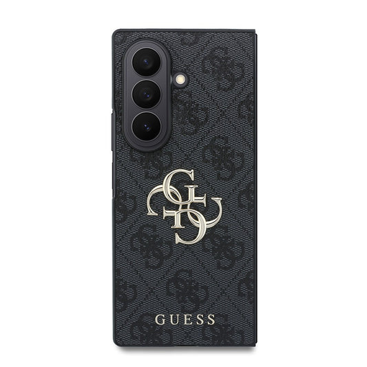 Galaxy Z Fold 8 Ultra Kılıf Guess Orjinal Lisanslı PU Deri 4G Desenli Yazı Logolu Kapak