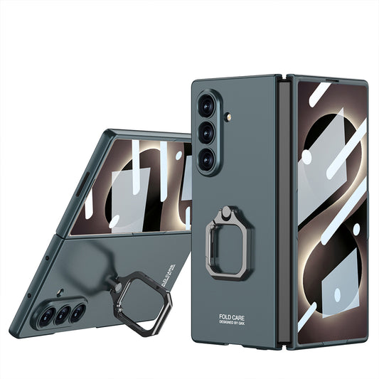 Galaxy Z Fold 8 Ultra Kılıf Zore Kıpta Flip Ring Kamera Korumalı Kapak