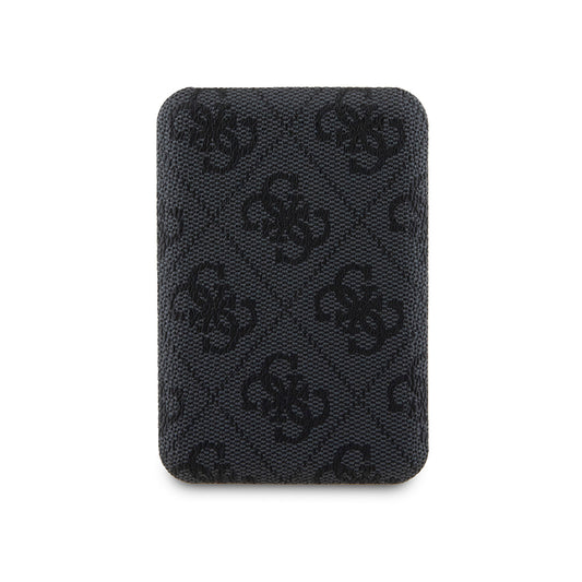 Guess Orjinal Lisanslı Dijital Led Göstergeli PU Deri 4G Desenli Metal Yazı Logolu Powerbank 5000mAh 15W