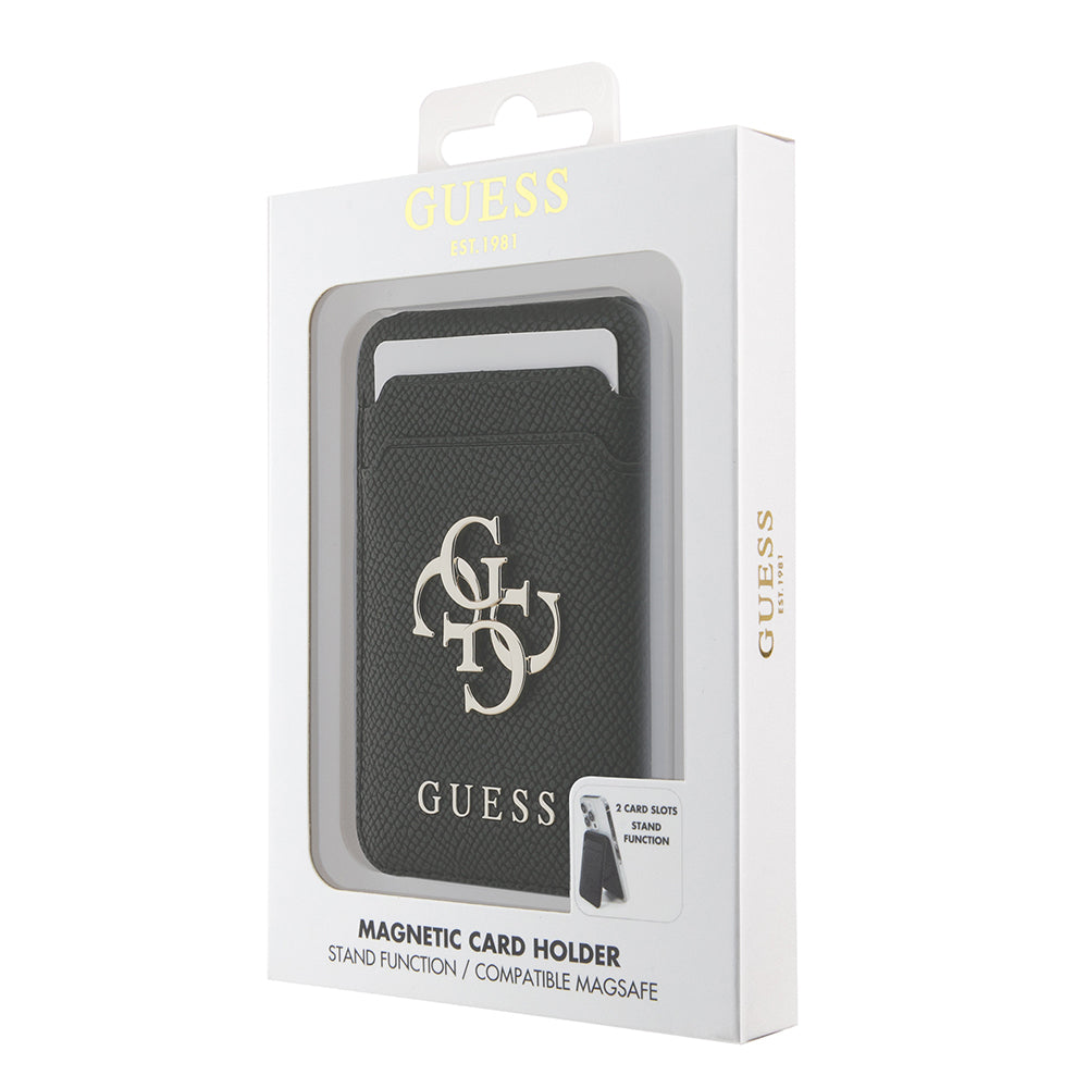 Guess Orjinal Lisanslı Metal Büyük 4G ve Yazı Logolu Standlı Magnetik Kartlık