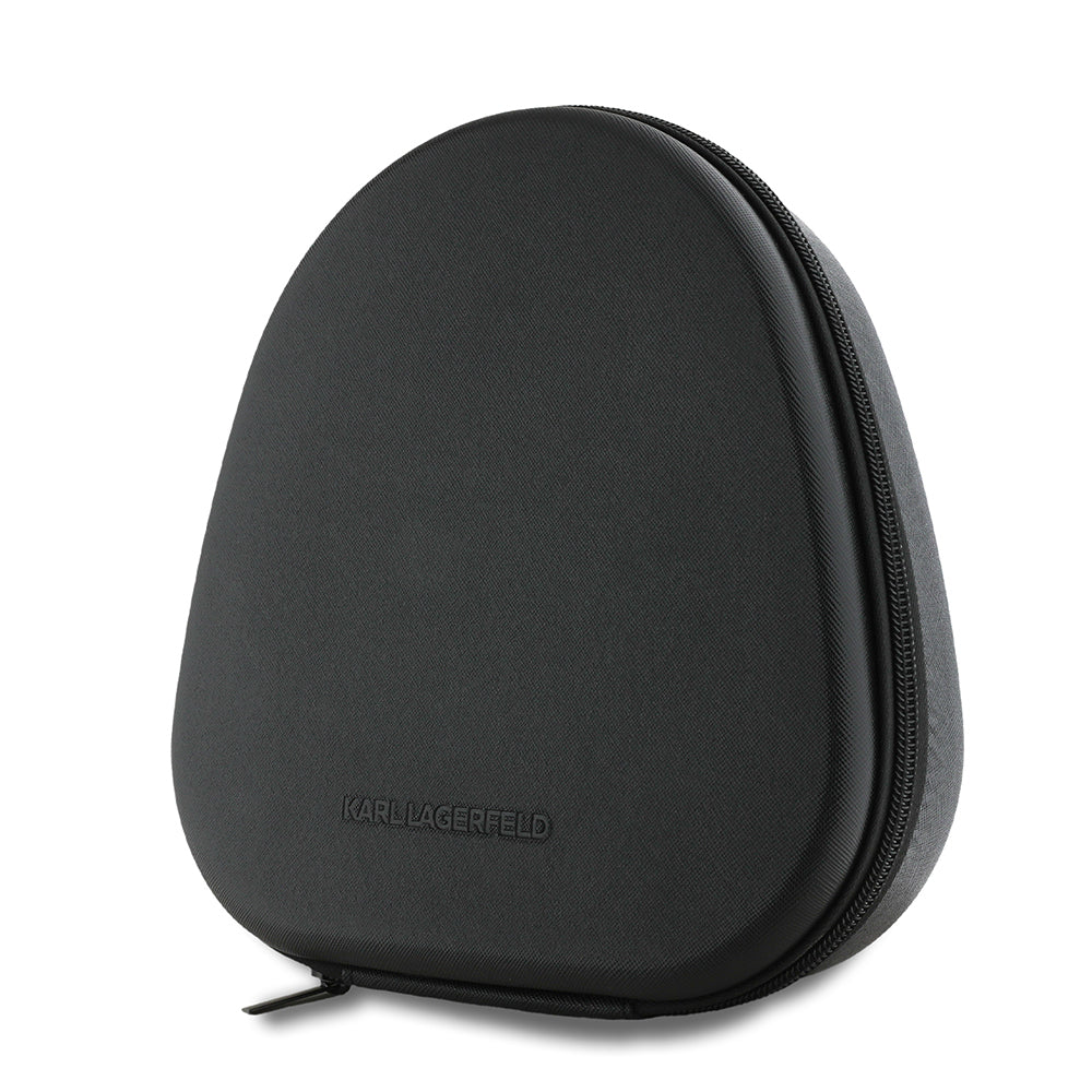 Karl Lagerfeld Orjinal Lisanslı ANC/ENC Özellikli KL Yazı Logolu Saffiano Serisi Kulak Üstü Bluetooth Kulaklık v5.3